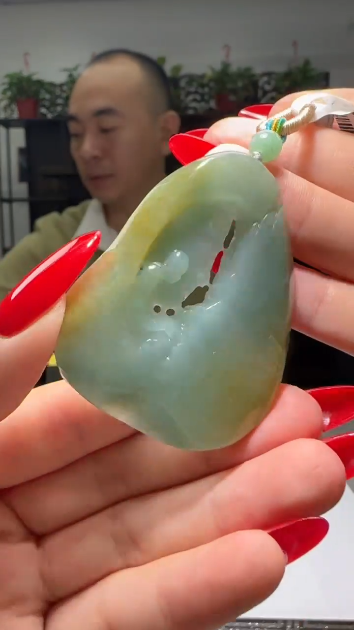 【闪购商品】翡翠颈饰未镶嵌天然翡翠A货吊坠