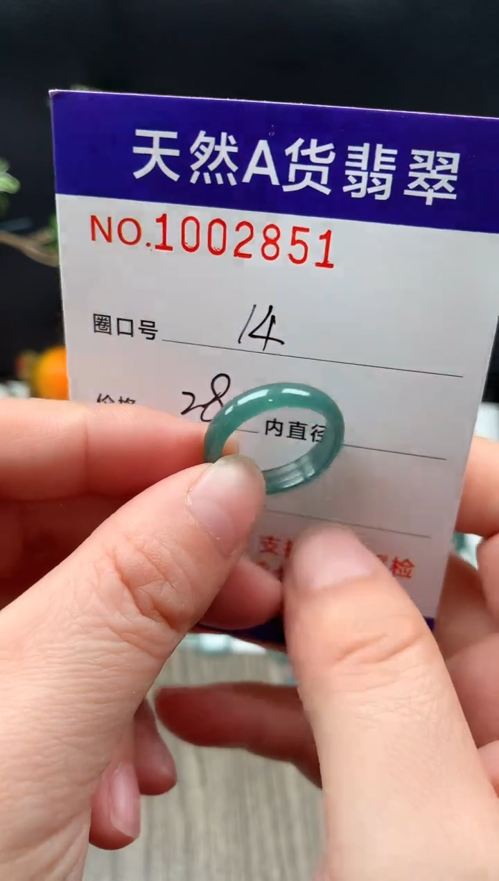 未镶嵌戒指翡翠14#