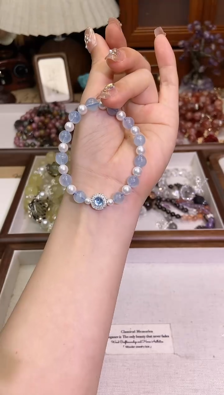 【闪购商品】海蓝宝石手链未镶嵌417