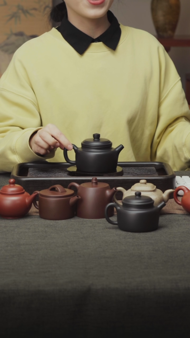 【闪购商品】紫砂茶壶老紫泥还原烧德钟-约180CC-半手