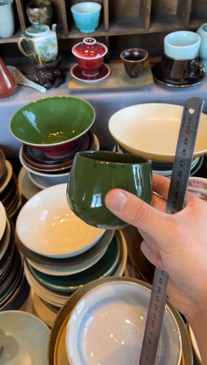 【闪购商品】瓷片398     绿色茶杯1个  