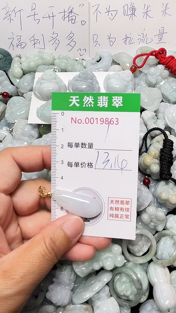 翡翠未镶嵌吊坠(不含链)9863