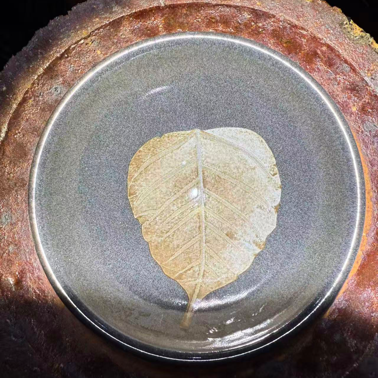 建窑建盏 大叶有成 灰贝 高端茶器主人杯 电烧