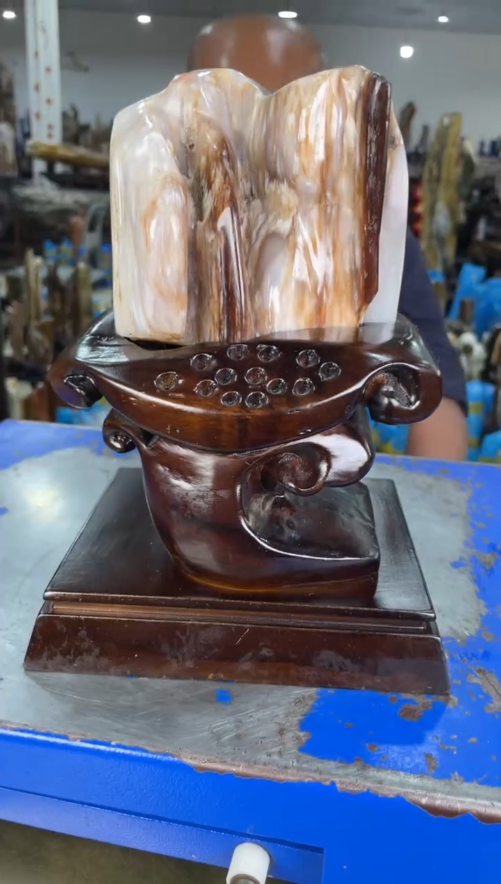 【闪购商品】硅化玉摆件未镶嵌20