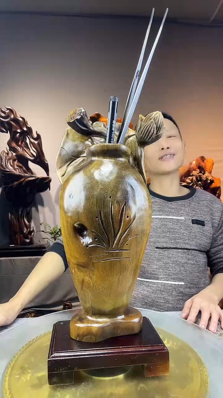 金丝楠田*小叶桢楠随行摆件15