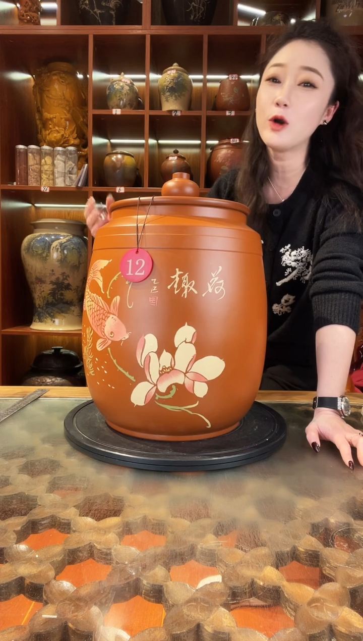 【闪购商品】缸云南建水紫陶复烧缸@12