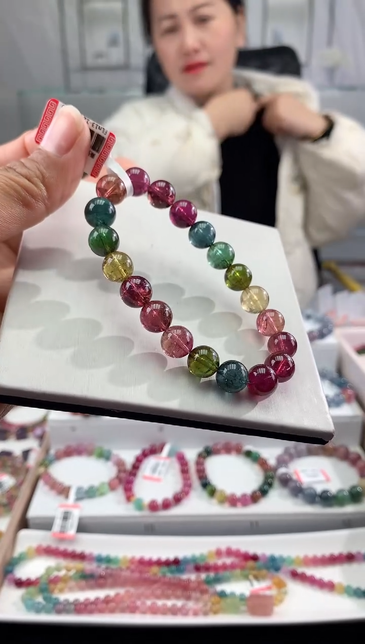 【闪购商品】碧玺手串未镶嵌多样性发一条