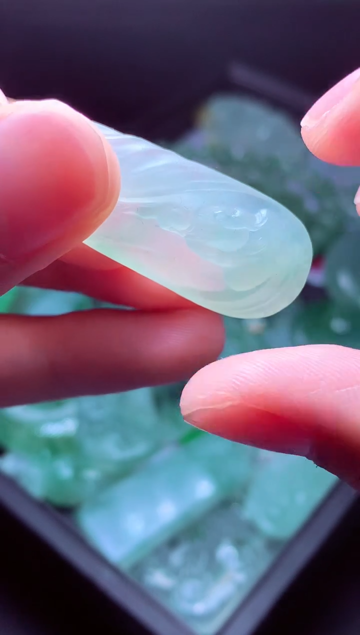 未镶嵌定制翡翠福*#翡翠毛货定制