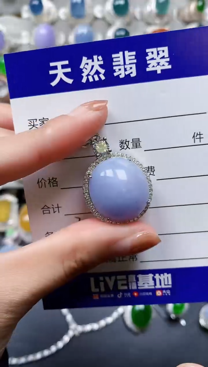 【闪购商品】翡翠颈饰银S925镶嵌0393
