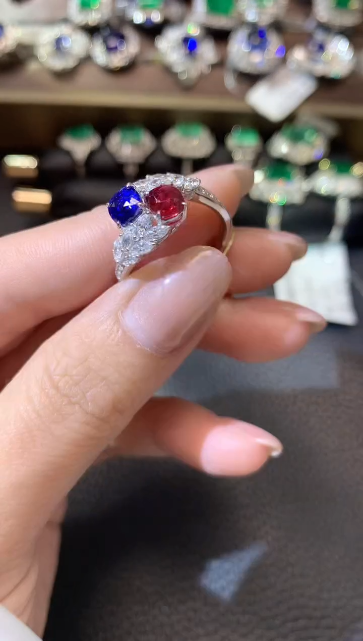 【闪购商品】红宝石戒指18K金镶嵌A17