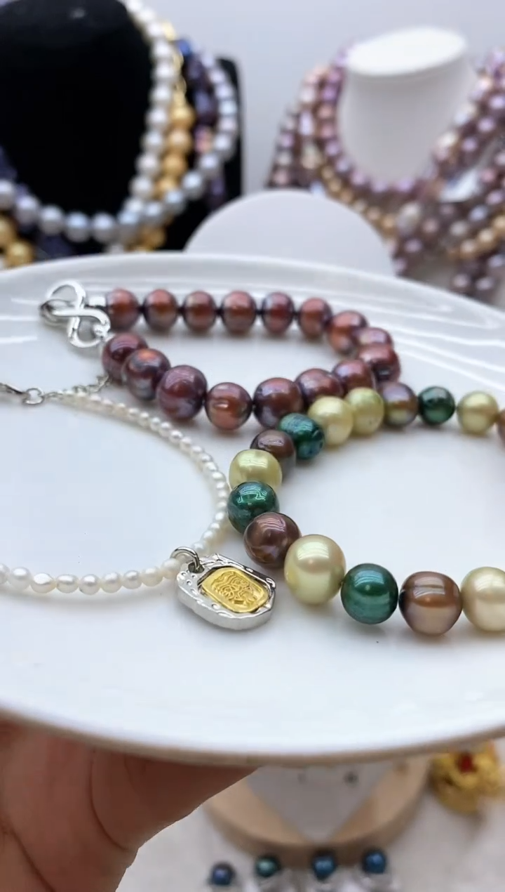 【闪购商品】淡水珍珠颈饰钛钢61