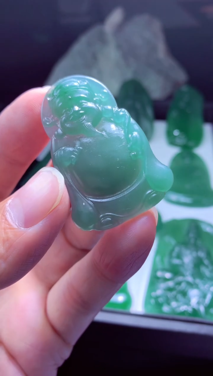 未镶嵌定制翡翠龙*天然翡翠A货吊坠 官方基地发货