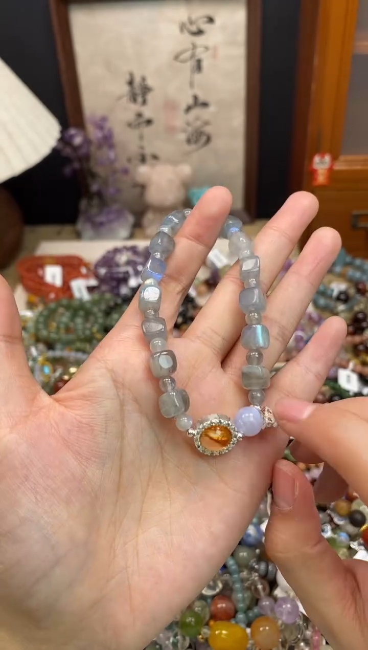 未镶嵌手链月光石298