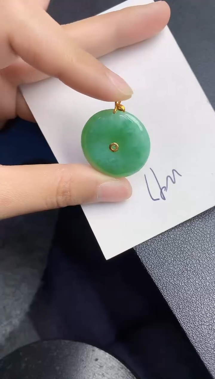 【闪购商品】翡翠颈饰18K金镶嵌000000000