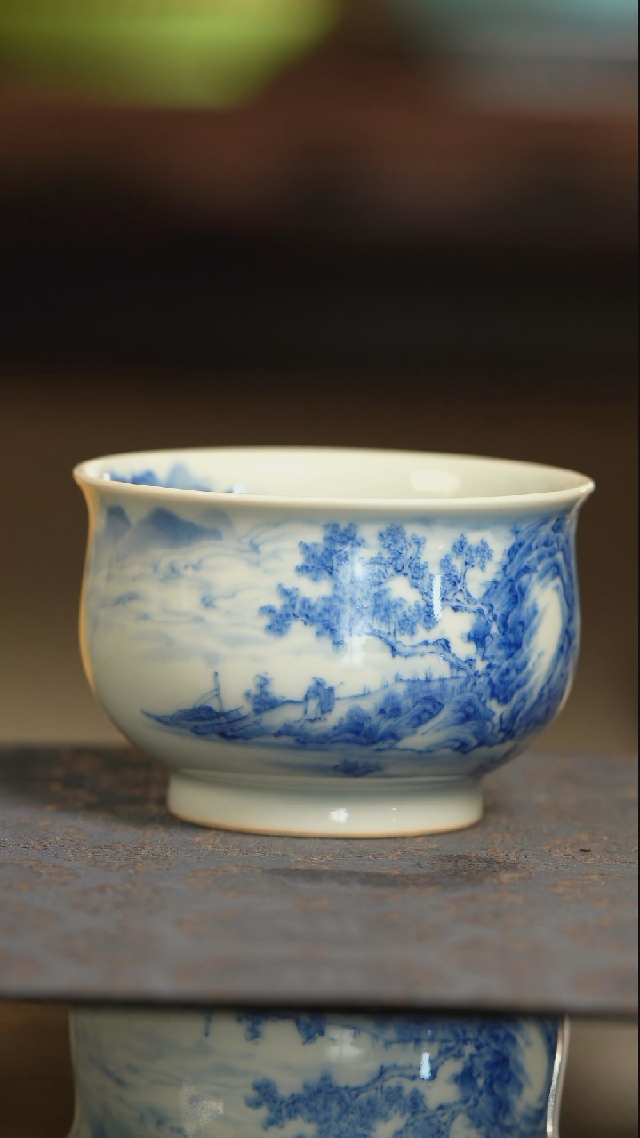【闪购商品】阳春白雪炉式山水杯杯