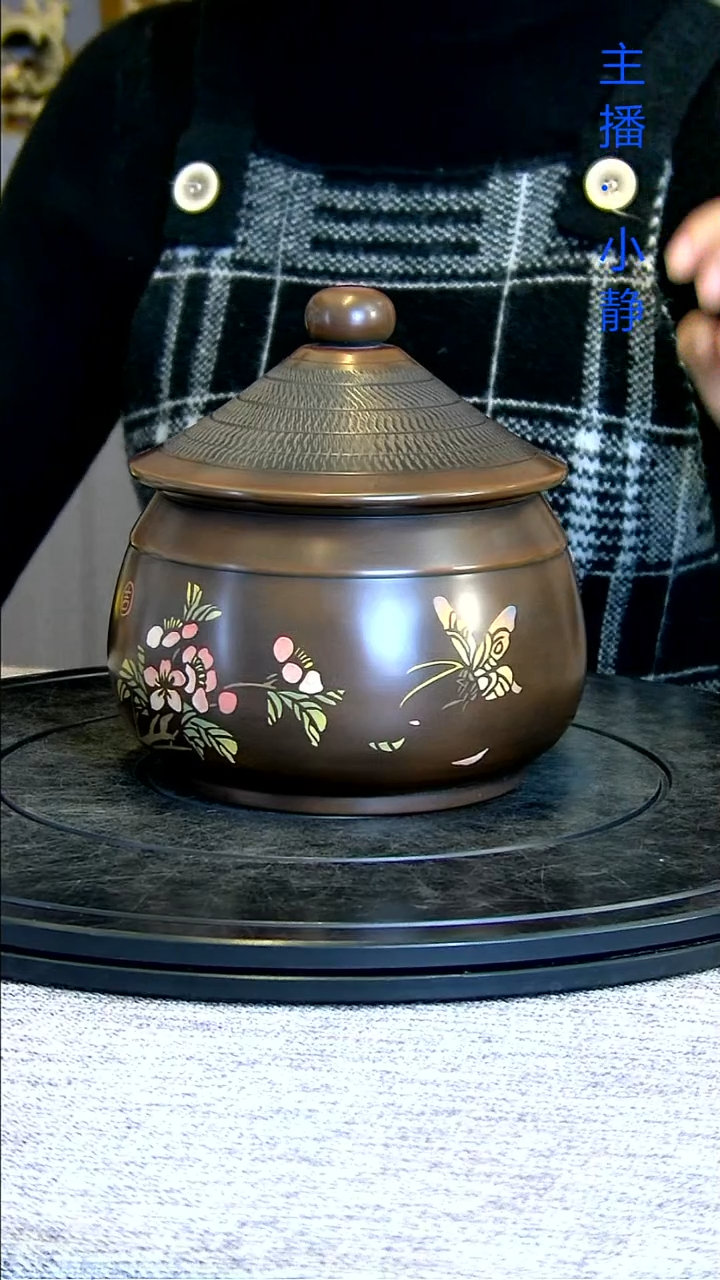 全手工紫陶茶罐精磨055