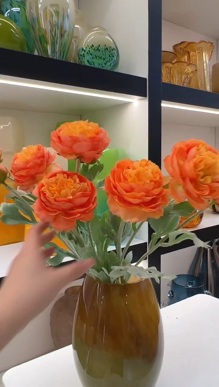 【闪购商品】琉璃3头露莲深橙色3枝