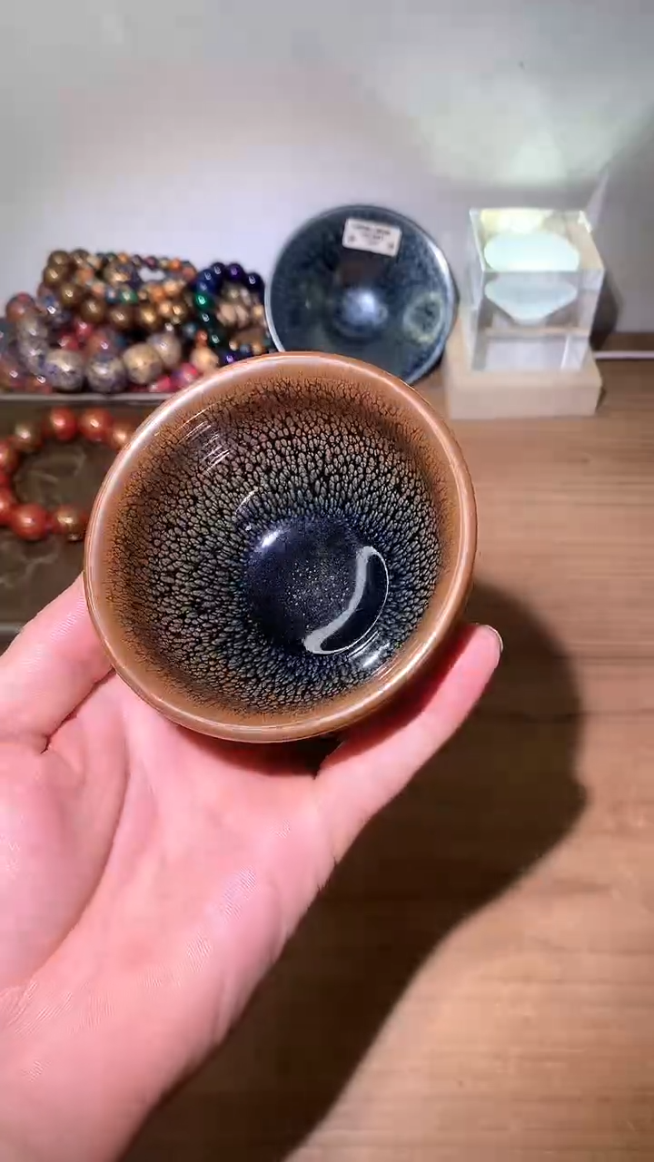 建窑建盏茶杯 鹧鸪