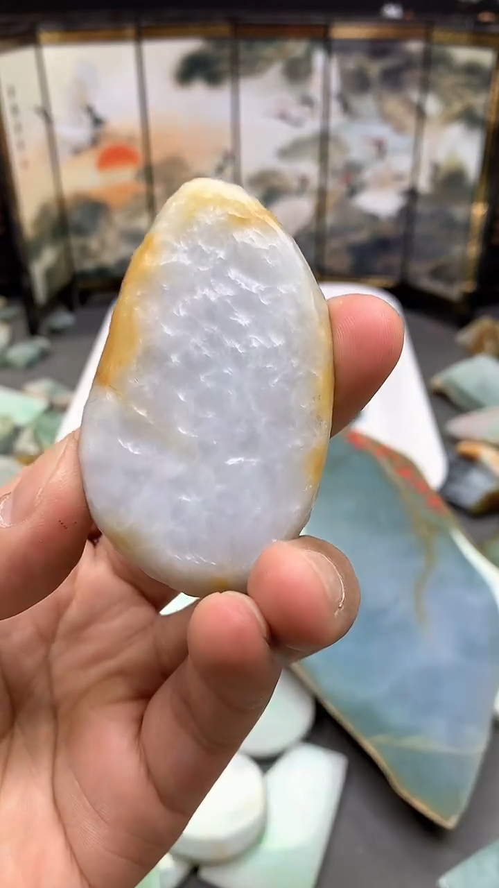 【闪购商品】翡翠耳饰未镶嵌天然翡翠A货