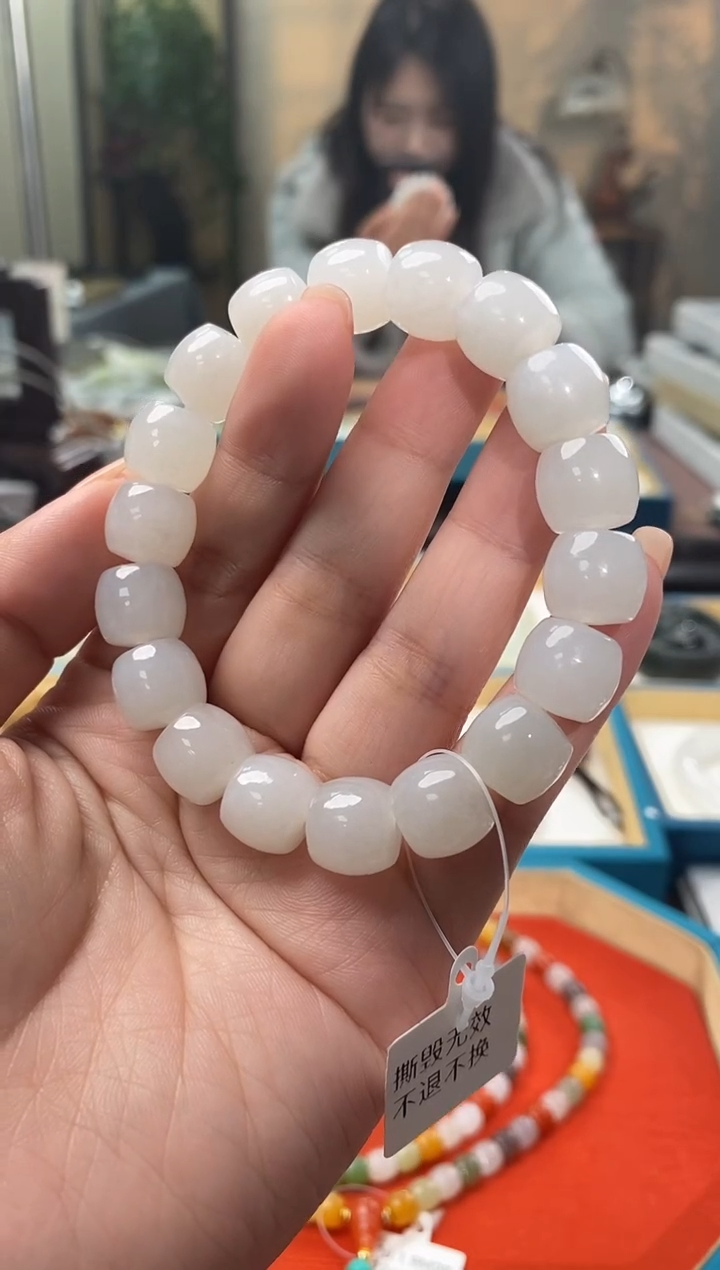 【闪购商品】和田玉（糖玉）手链未镶嵌手串