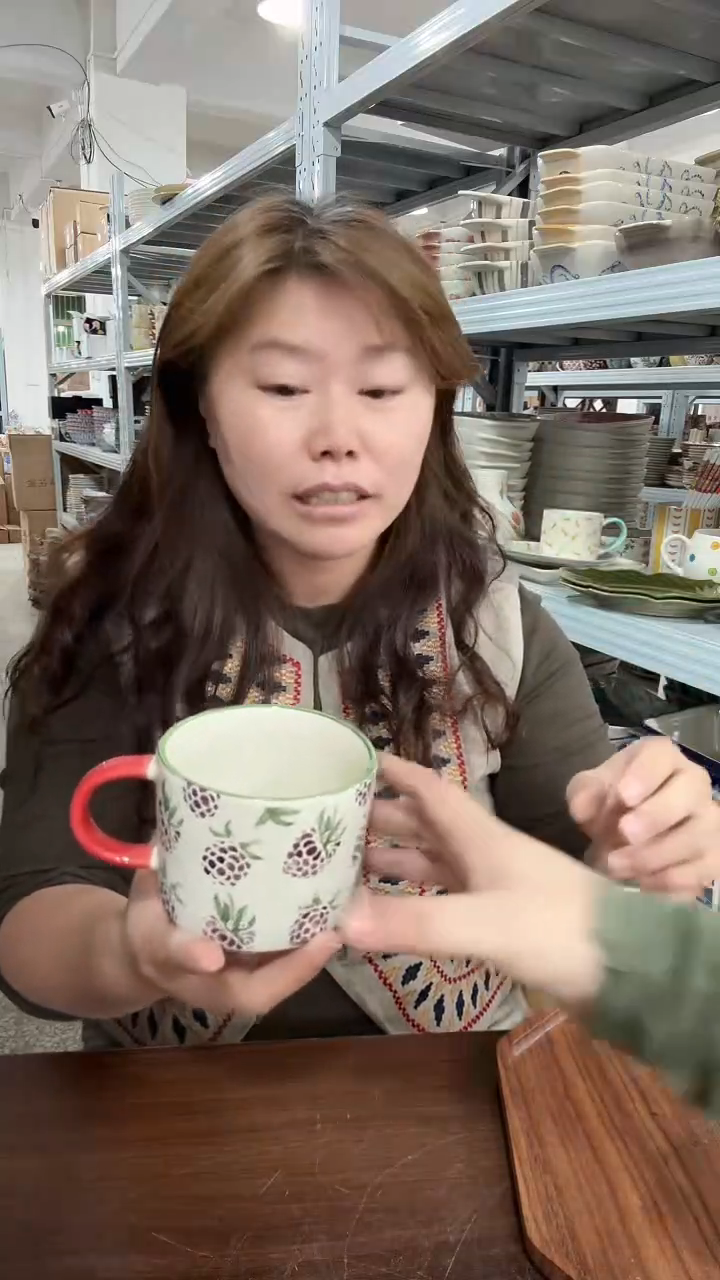 陶瓷出口外贸树莓马克杯