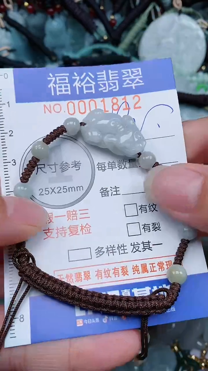 翡翠未镶嵌颈饰...0001812