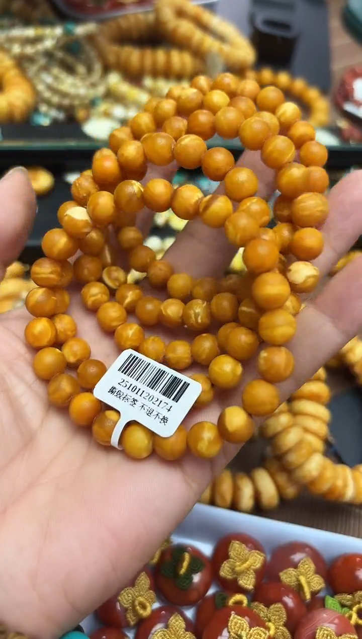 蜜蜡颈饰未镶嵌 多样性发一件 6+