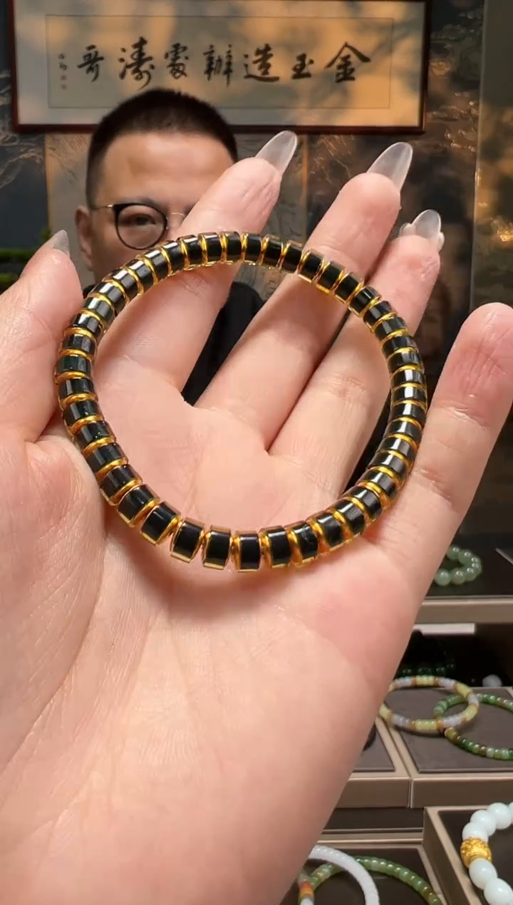 【闪购商品】蓝珀裸石未镶嵌6.5mm手串