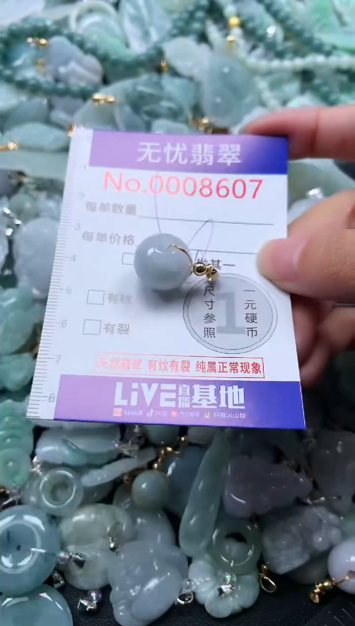 颈饰未镶嵌翡翠8607