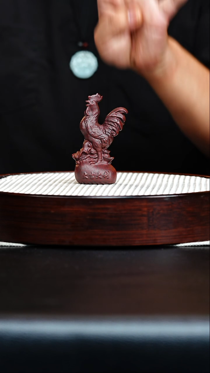 茶壶紫砂宜兴紫砂 茶宠 大吉大利公鸡