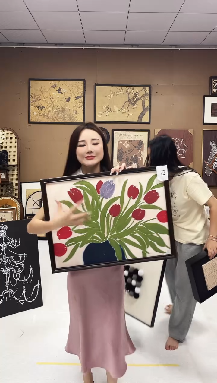 竖款郁金香  45*60