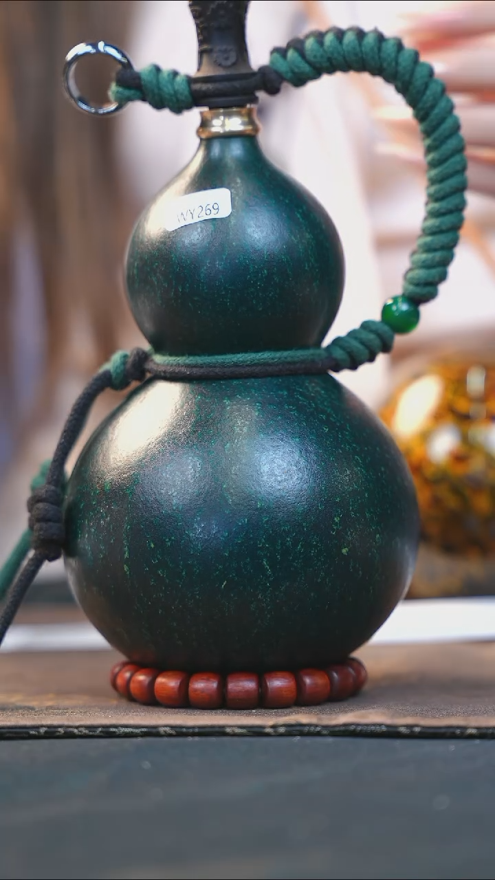 【闪购商品】WY269大漆酒葫芦不包手串及旋转底座