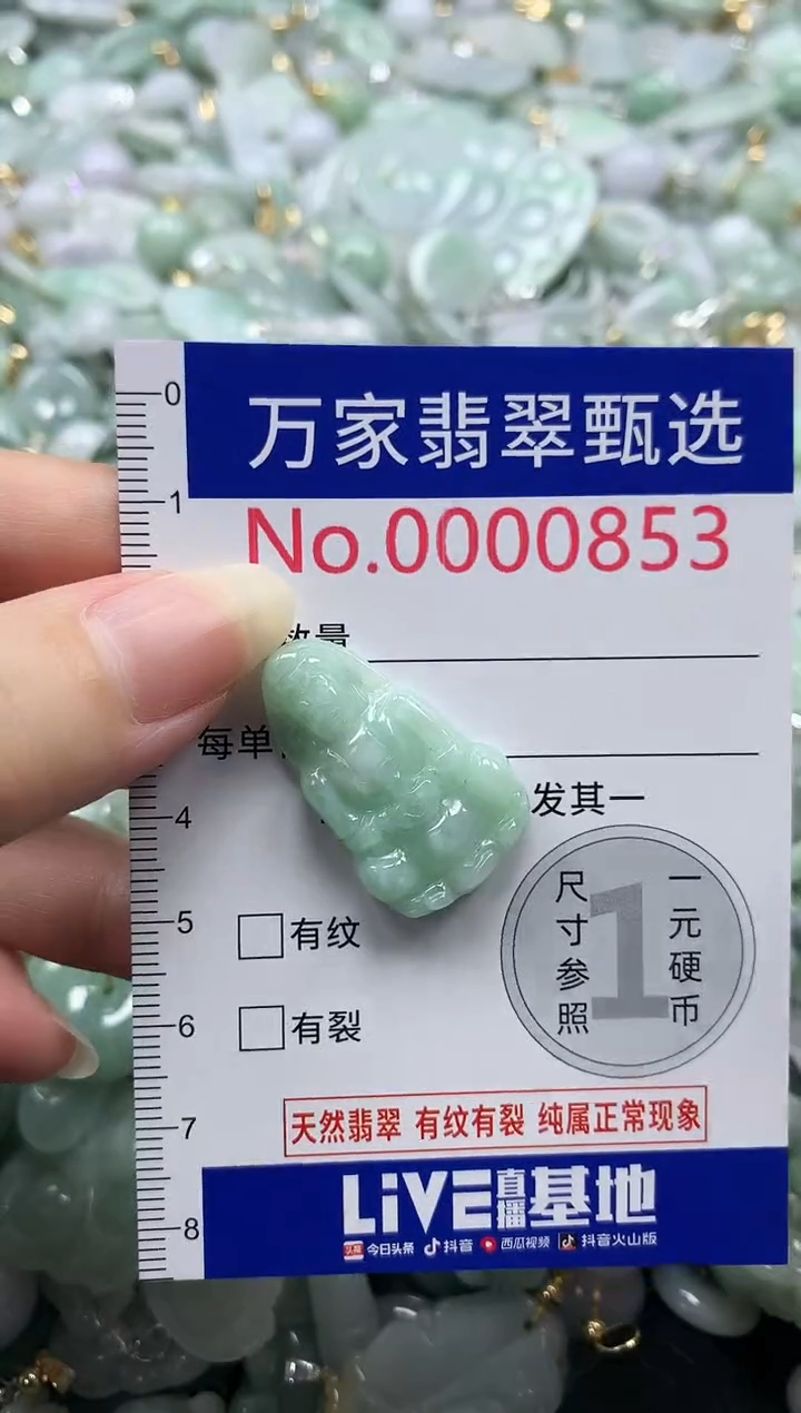 吊坠(不含链)未镶嵌翡翠0853