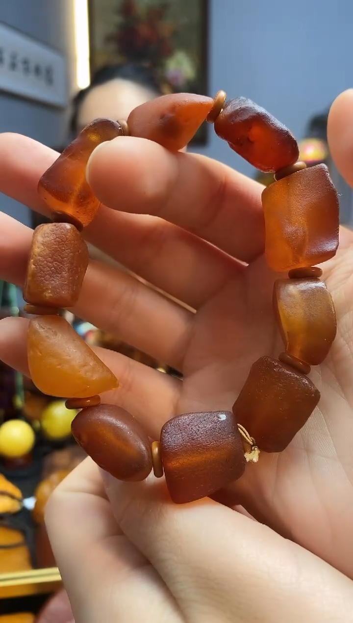 手链琥珀未镶嵌手串