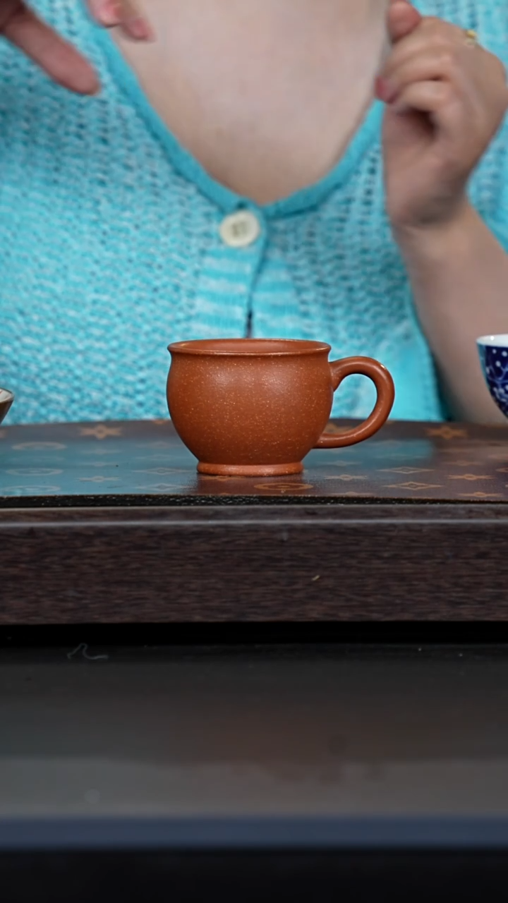 茶壶紫砂红降坡马克杯