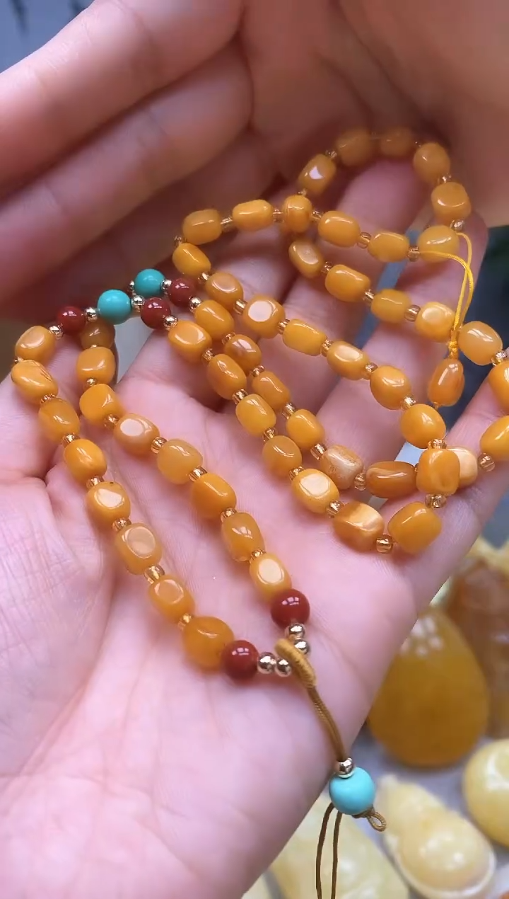 【闪购商品】琥珀裸石未镶嵌配链   多样性发一