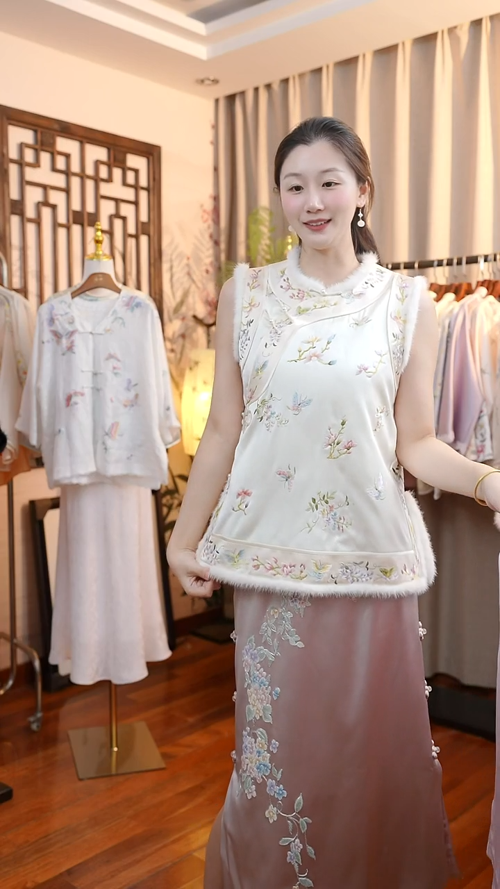 刺绣桑蚕丝非遗苏绣服饰