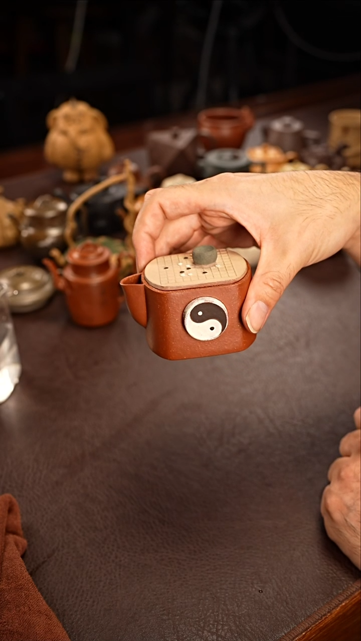 茶壶紫砂?****️棋盘格紫砂壶