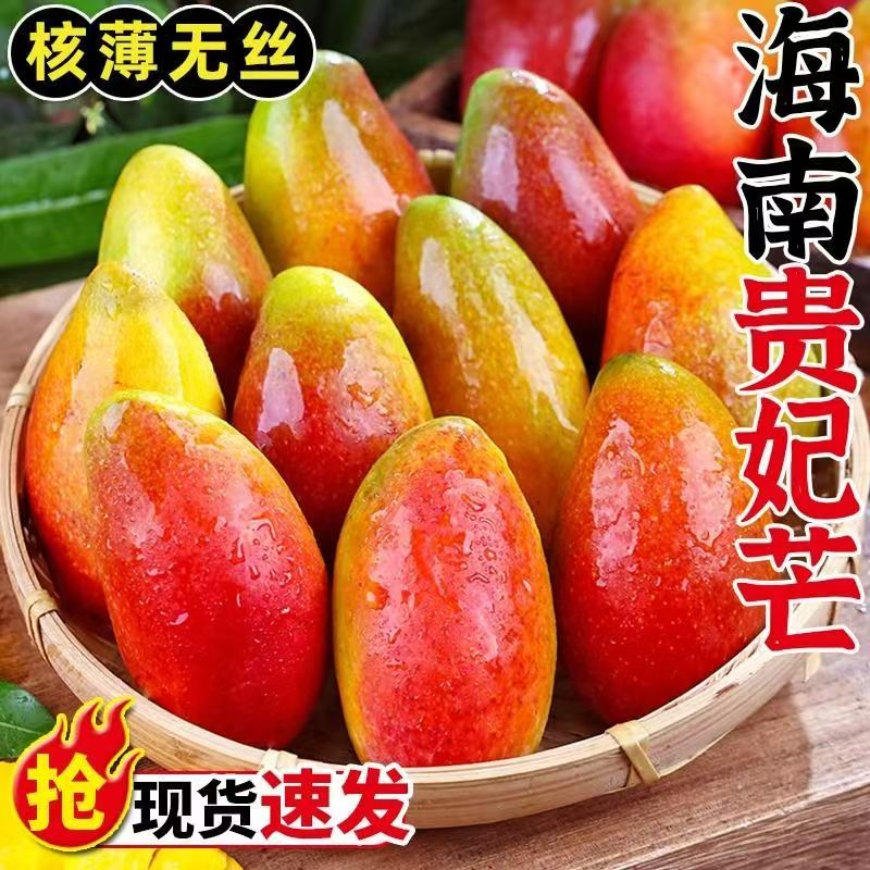 Z11【催熟食用】海南贵妃芒果3/5/10斤香甜多汁应季水果现货包邮