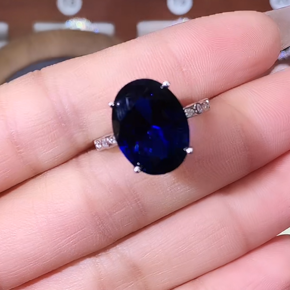高奢定制-皇 家蓝色 戒指1216