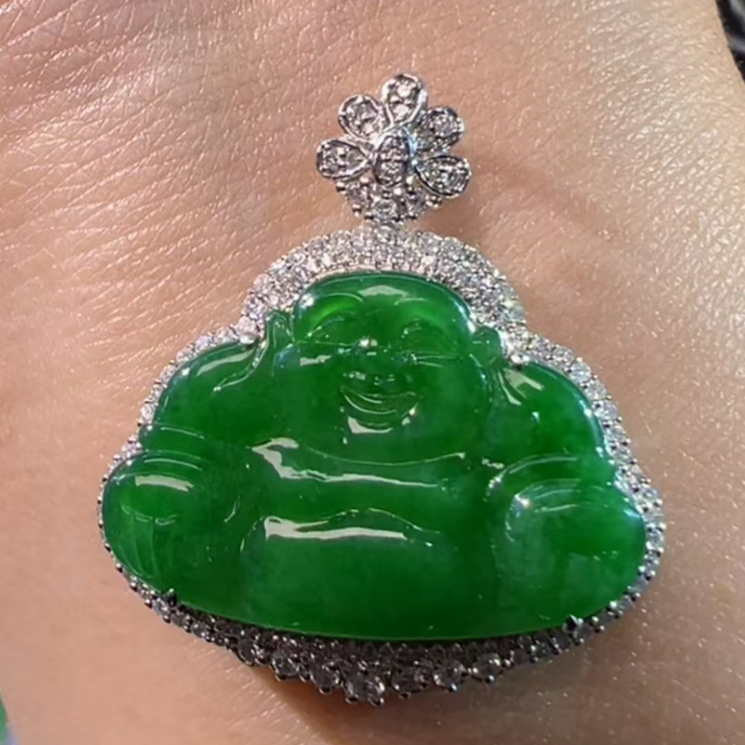 缅甸天然翡翠佛公