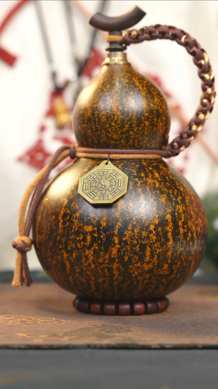 【闪购商品】WE118大漆酒葫芦不包手串及旋转底座