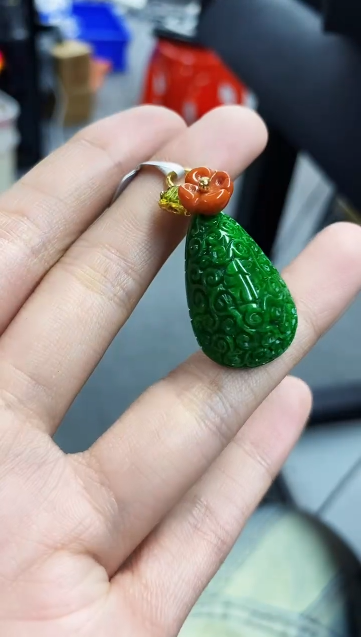 颈饰未镶嵌翡翠翡翠吊坠