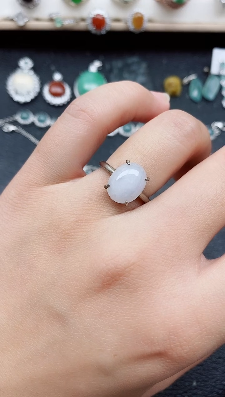 【闪购商品】翡翠戒指银S925镶嵌11111