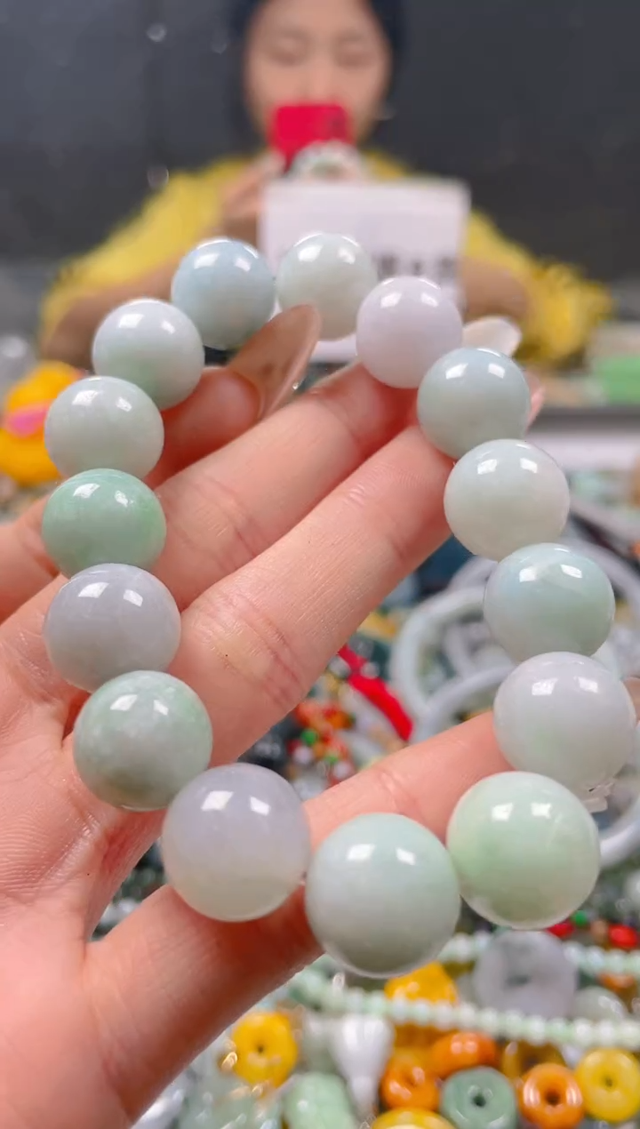 【闪购商品】翡翠颈饰未镶嵌13-14MM/B/翡翠A货一图一物