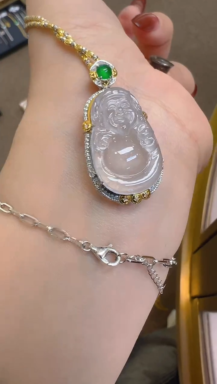 【闪购商品】翡翠吊坠(不含链)18K金镶嵌多样性团购发一件