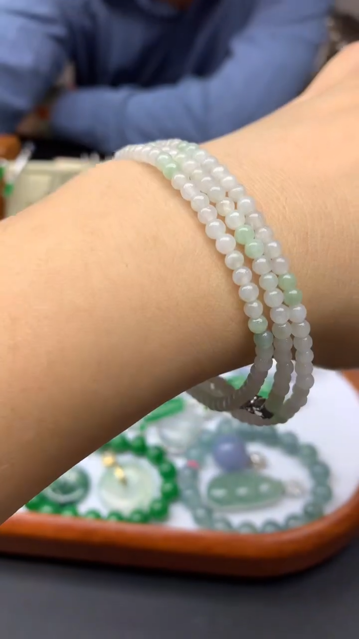 【闪购商品】翡翠手串未镶嵌3-天然翡翠