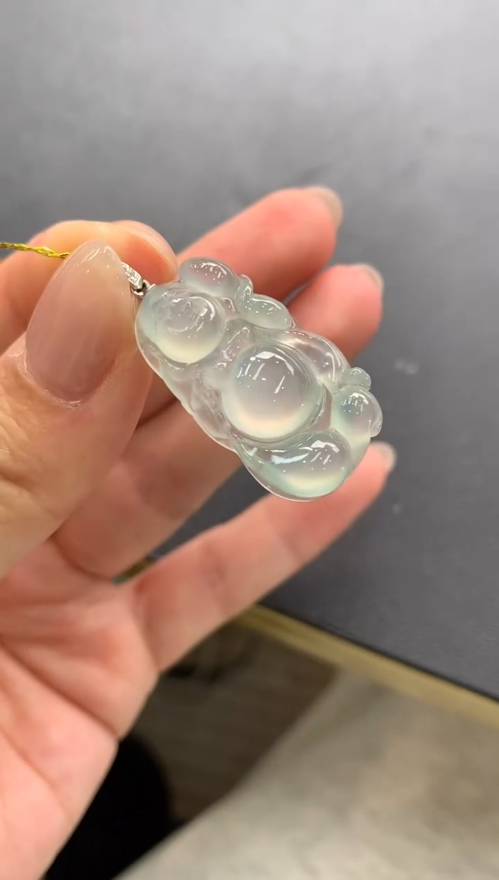 【闪购商品】翡翠颈饰18K金镶嵌D796       