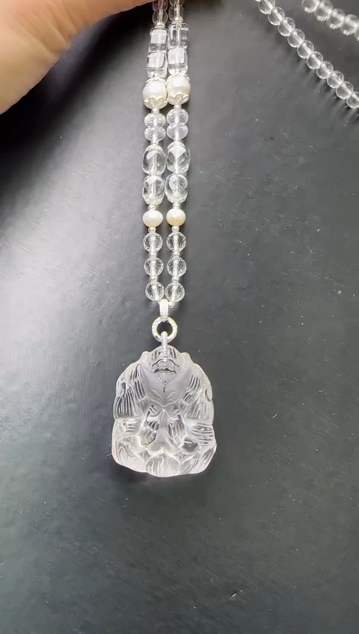 【闪购商品】水晶吊坠未镶嵌白水晶凤九吊坠 Z20235