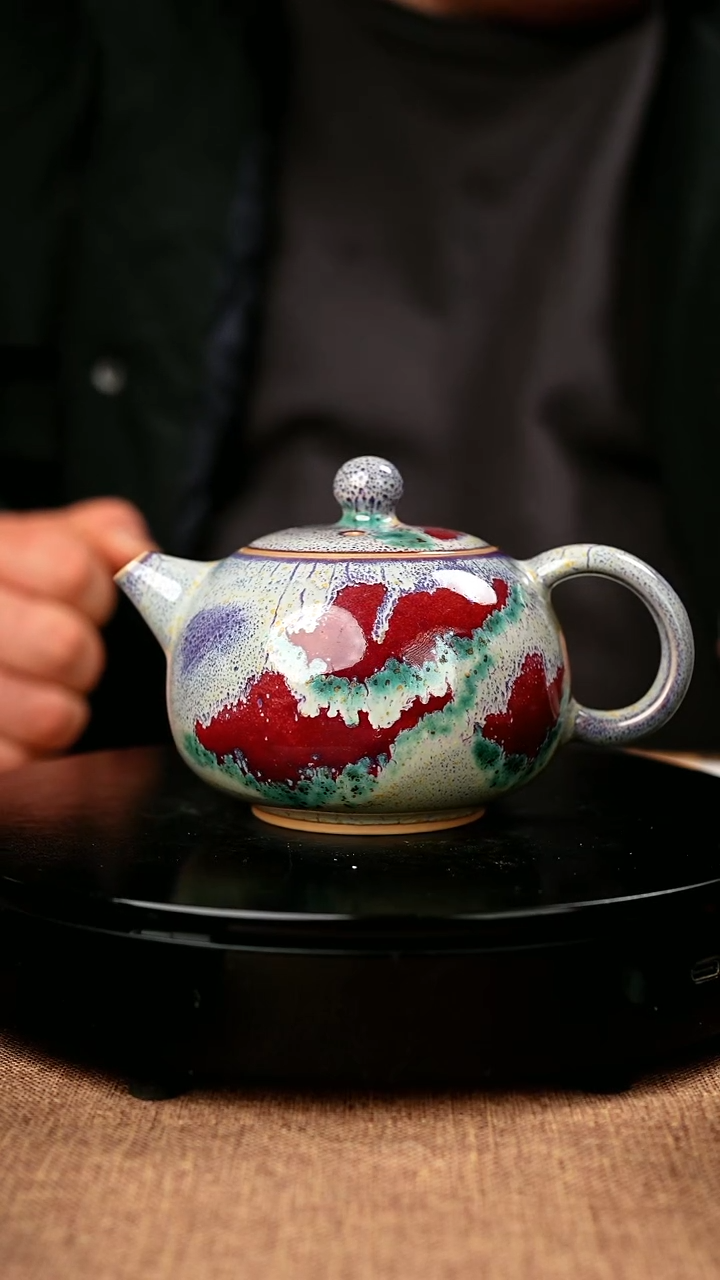 【闪购商品】107#国工一级品原矿钧瓷炉钧釉西施壶